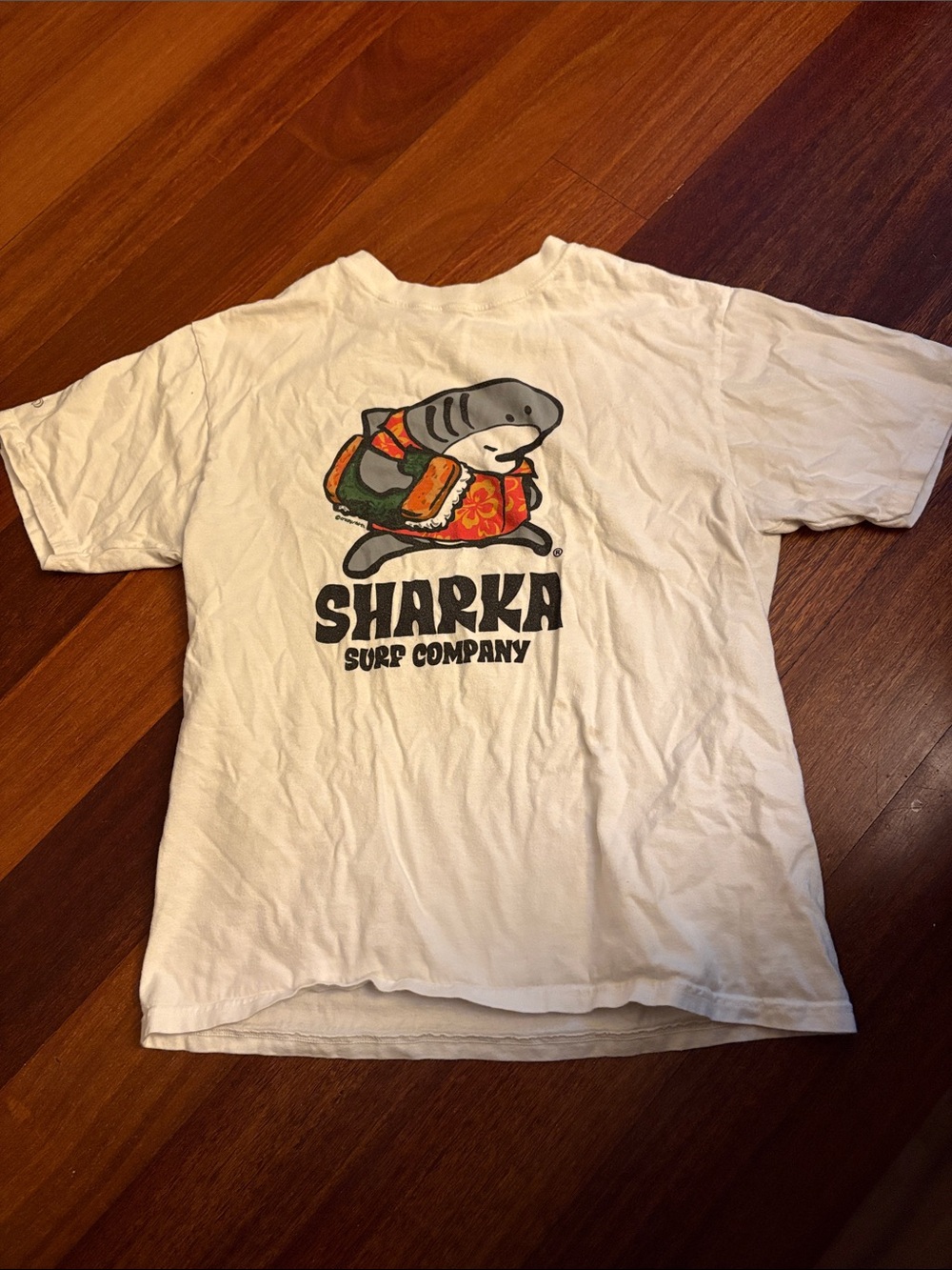 Sharka Surf Company Men's White Graphic Tee